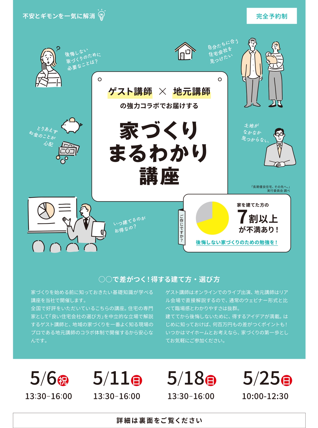 5月の家づくりまるわかり講座のご案内
